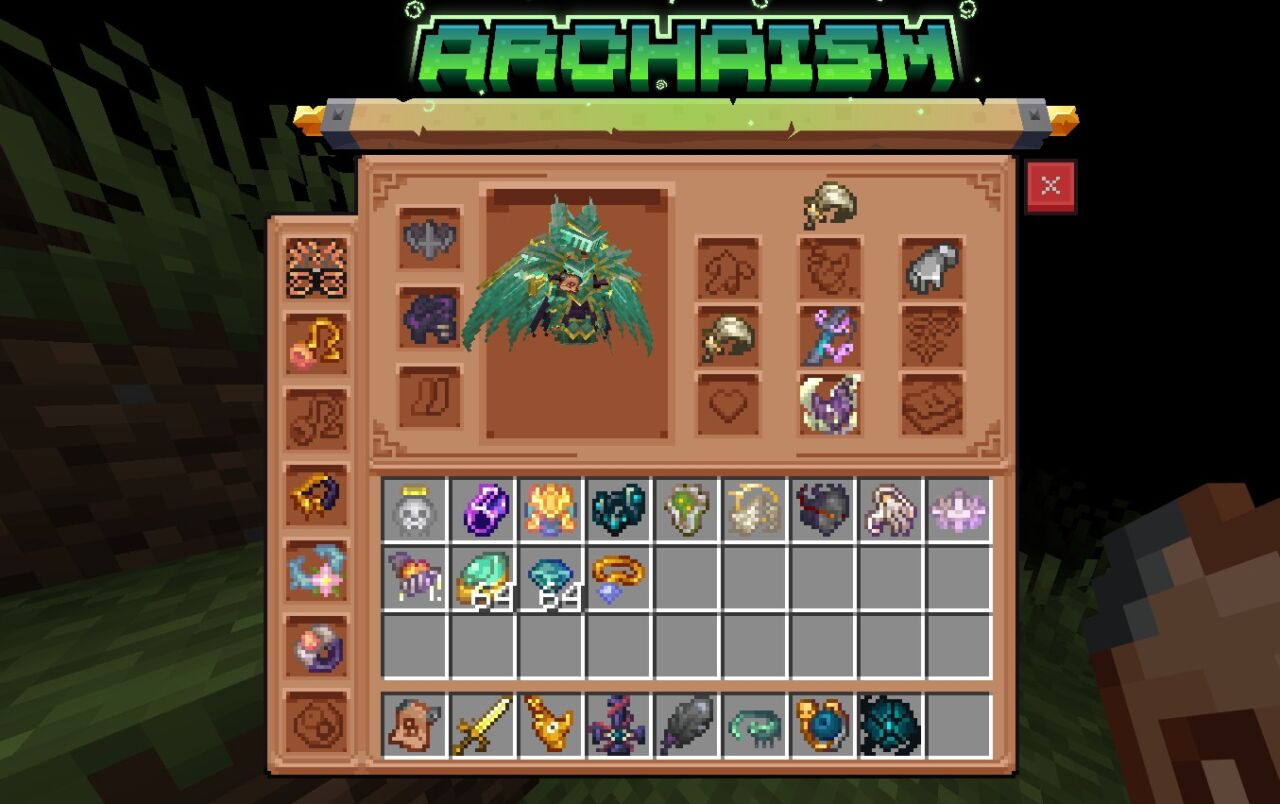 アクセサリーアドオン「Archaism trinkets」で追加される装身具