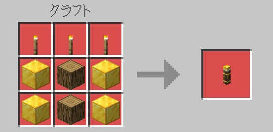 湧き潰しアドオンMaxTorchの巨大松明のクラフトレシピ