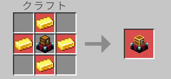 作業台で確認したXP Chestのチェストのレシピ2