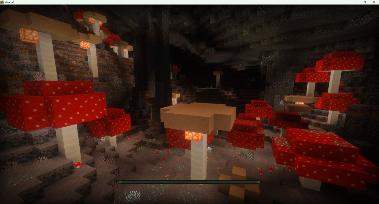 Nico's Cave Expansionで追加された洞窟を探索している様子
