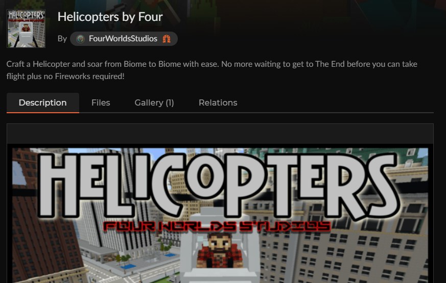 Helicopters by Fourのカースフォージ配布ページ