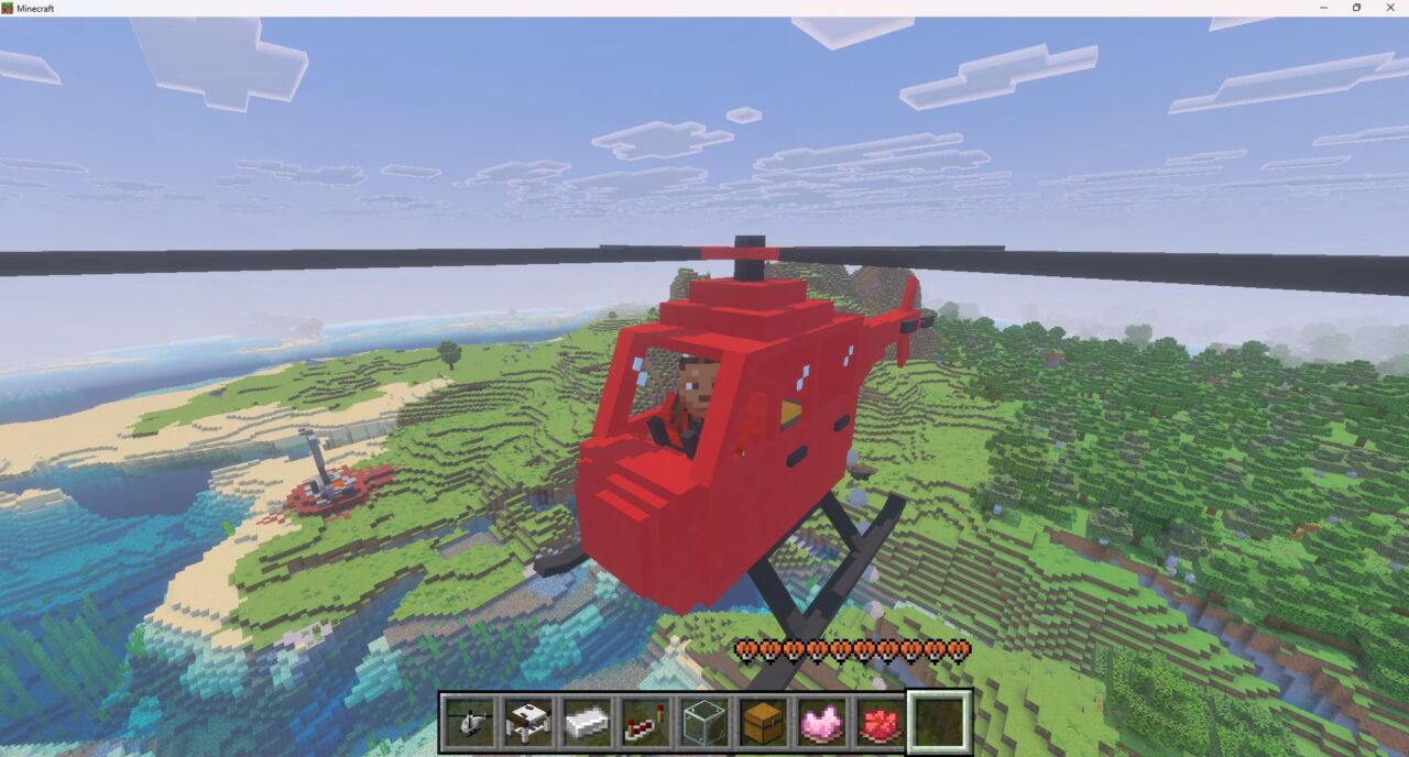 マイクラ統合版ヘリコプターアドオン