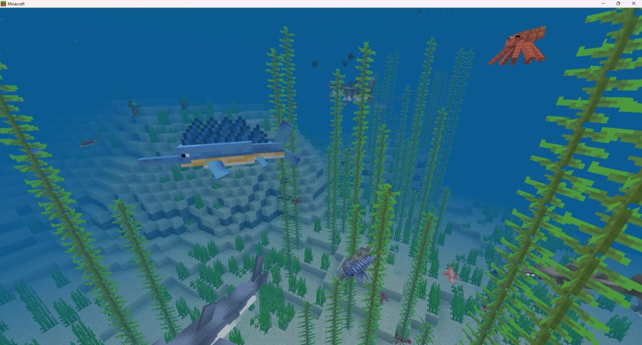 深海アドオン「Immersive Fauna Aquatic Update」の海の生き物1