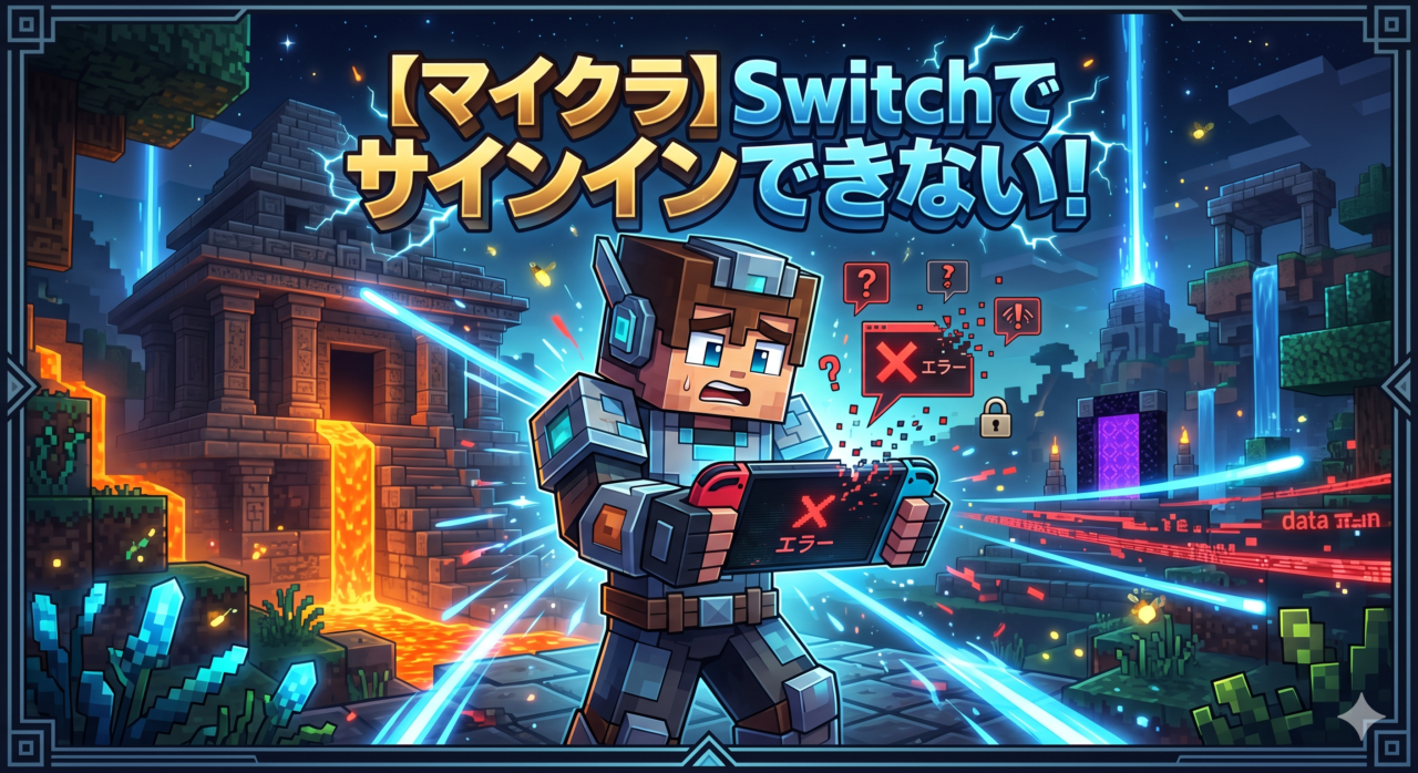 マイクラSwitchでサインインできない
