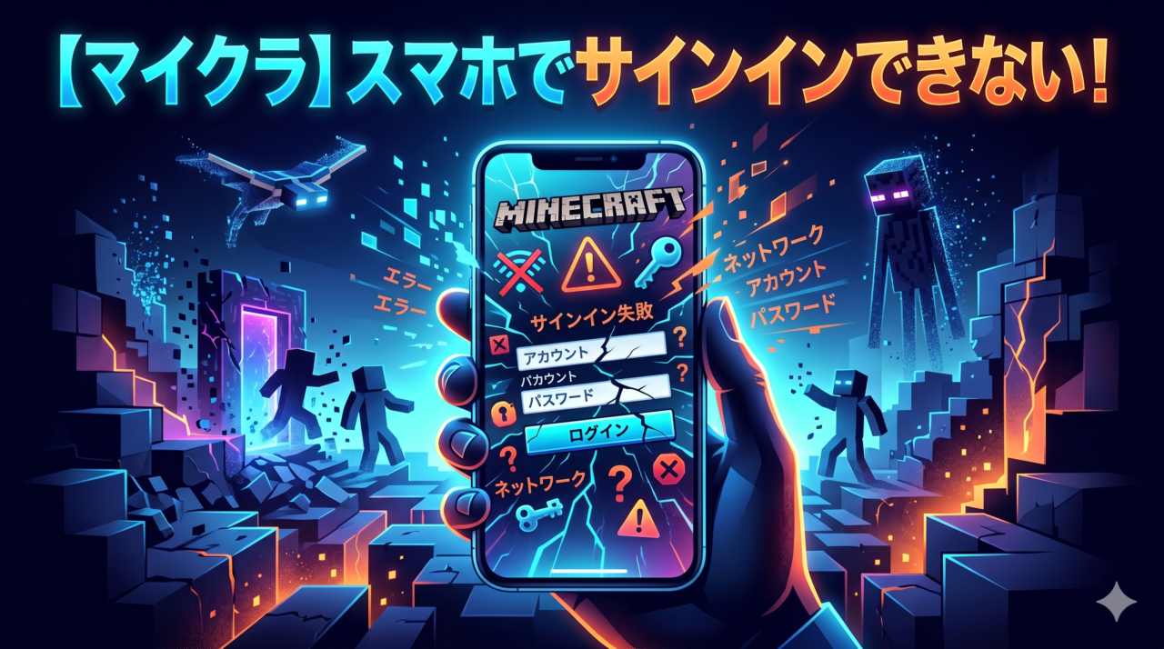 マイクラスマホでサインインできない