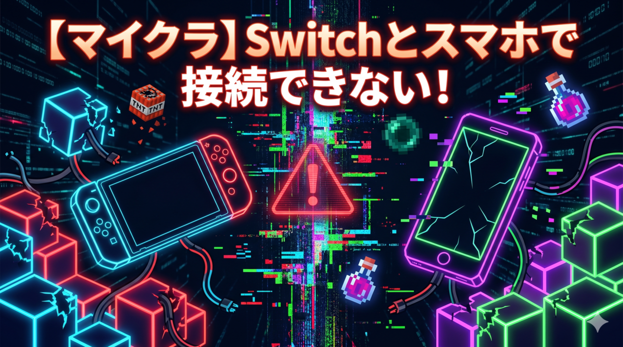 【マイクラ】Switchとスマホで接続できない