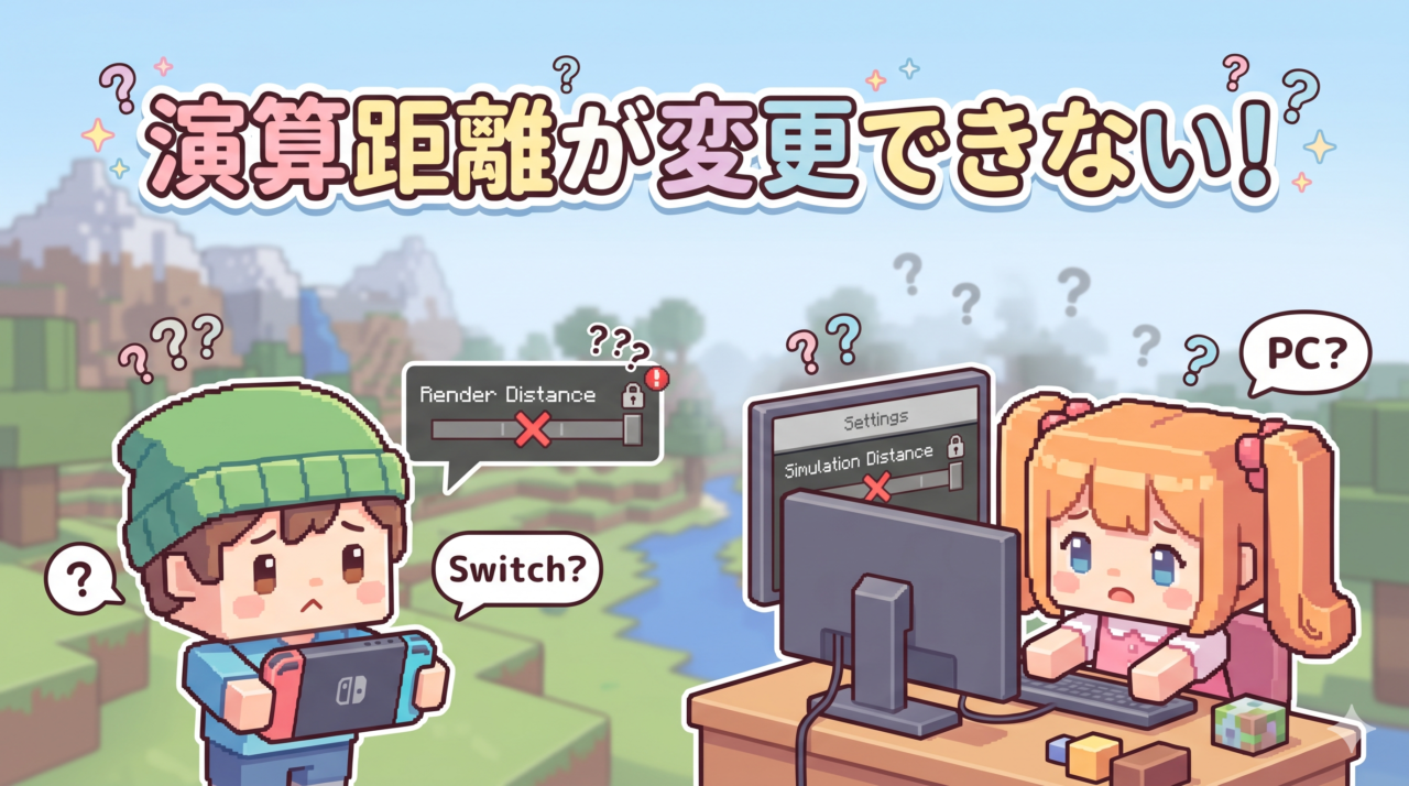 【マイクラ】演算距離が変更できない