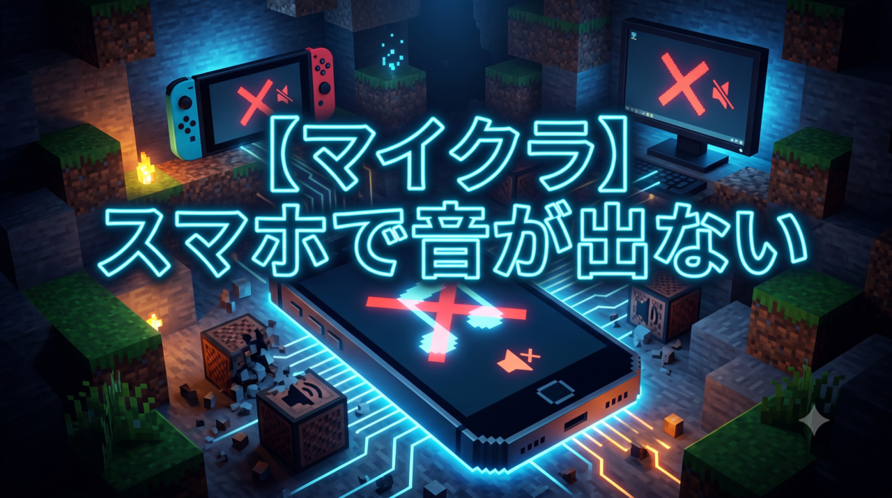 【マイクラ】スマホで音が出ない