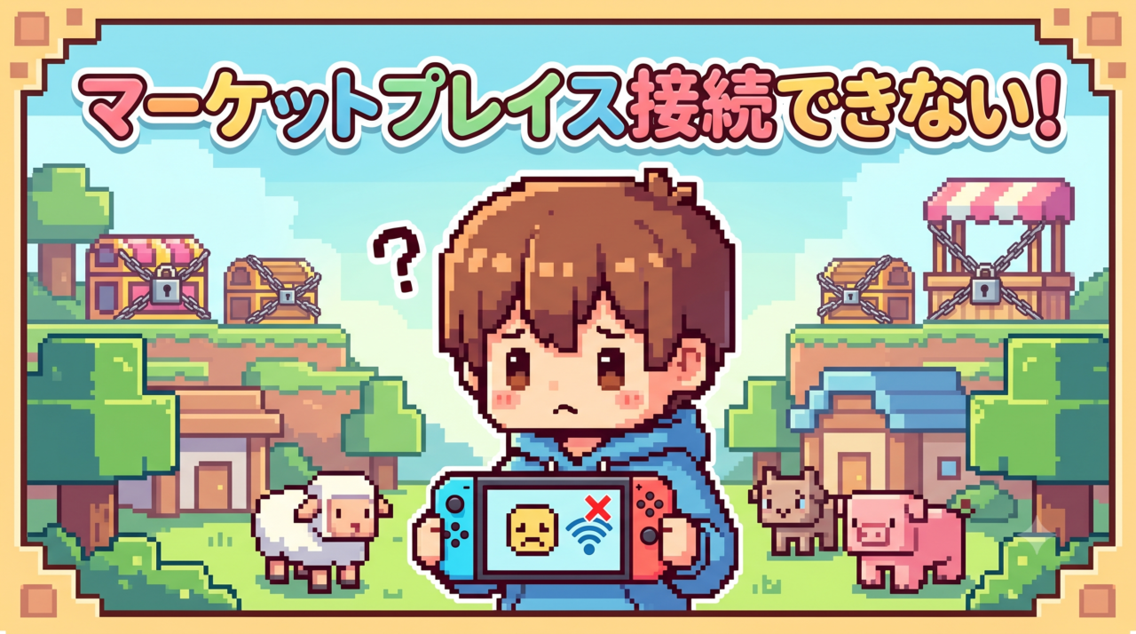 【マイクラ】マーケットプレイス接続できない