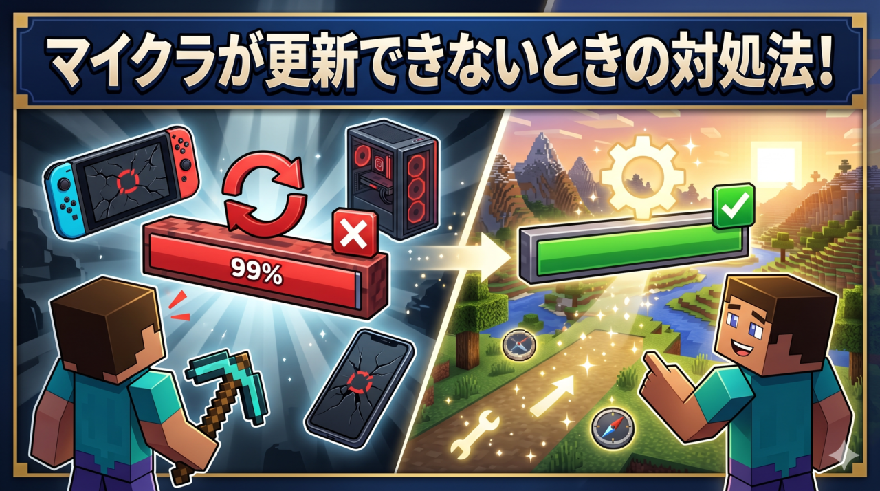 マイクラが更新できない