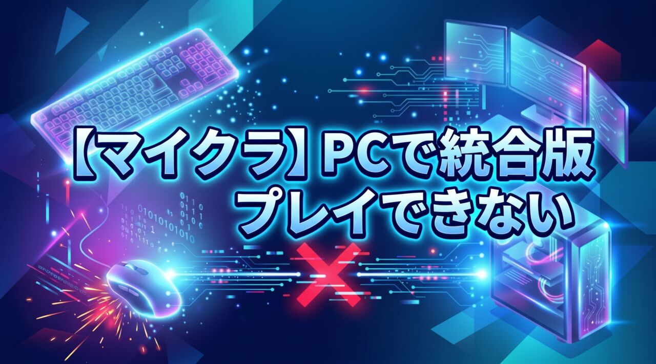 マイクラPCで統合版ができない