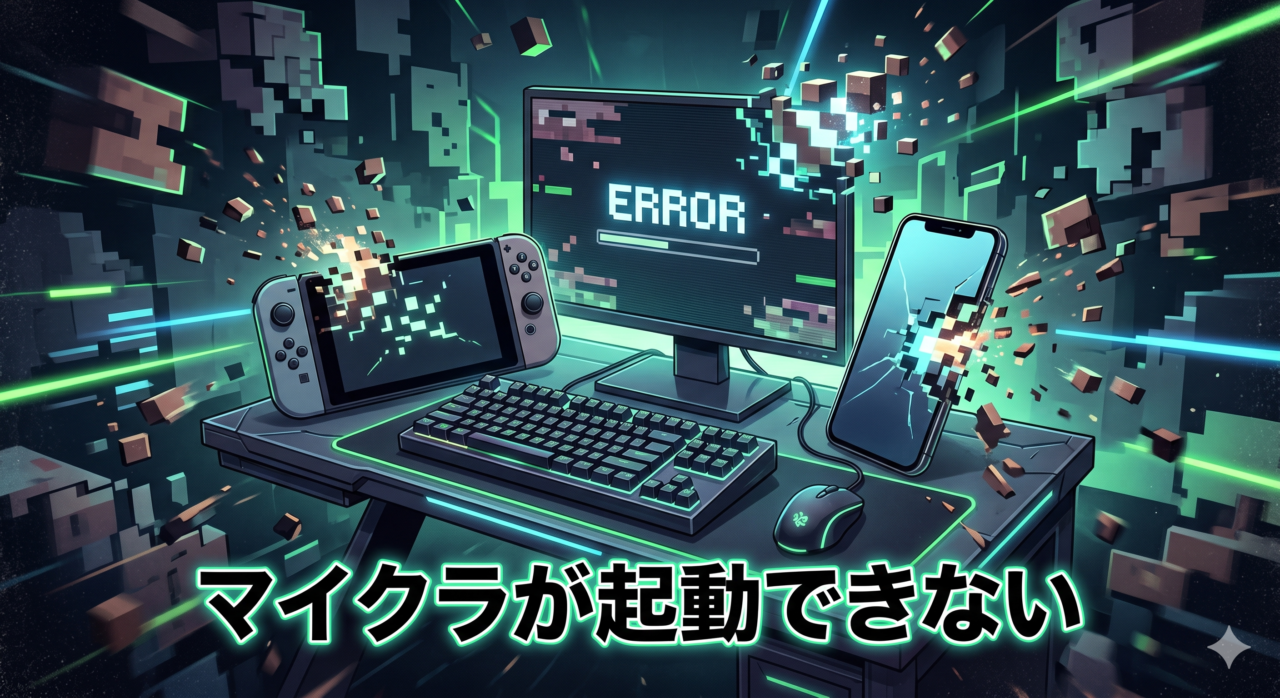 【マイクラ】起動できない