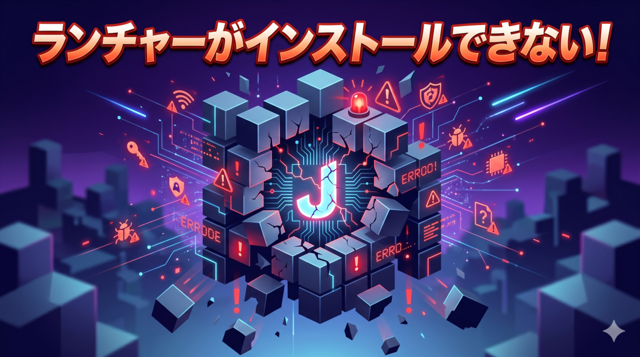 【マイクラ】ランチャーがインストールできない