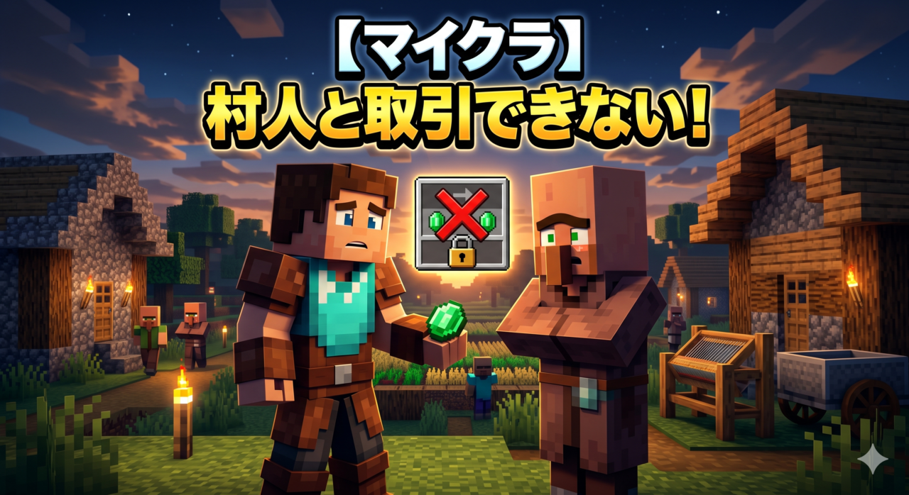 minecraft-cant-trade-villager